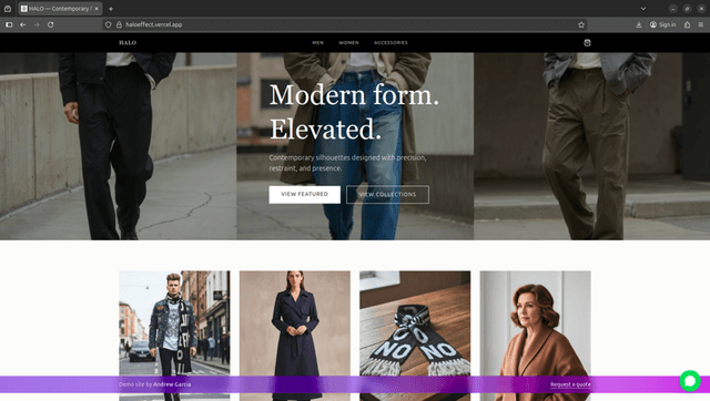 HALO — Fashion Store Prototype